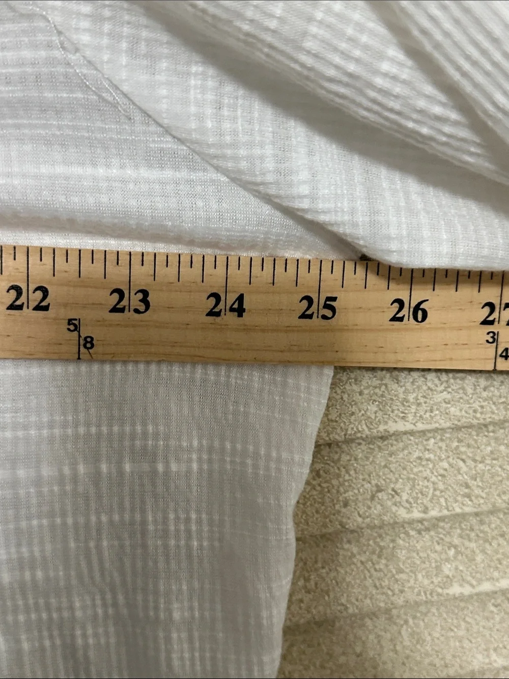 Ruby Rd. White Tunic with Blue Embroidered V-Neck - Picture 8 of 9